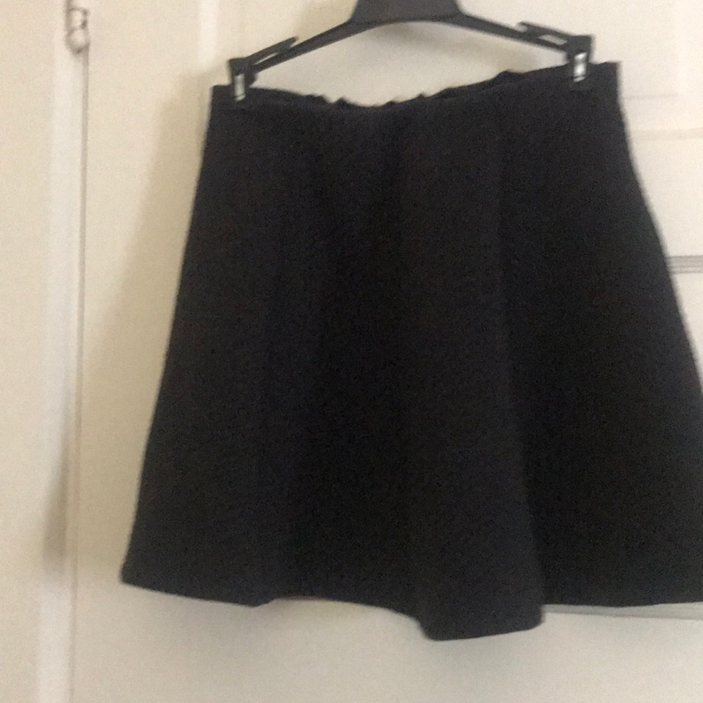 Black A line skater skirt